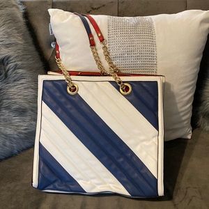 Aldo red white and blue purse